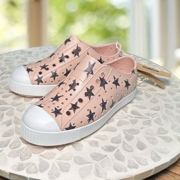 Native Kids Jefferson ONYX STARS Chameleon Pink EVA Slip-On Water Shoes Sneakers - Picture 1 of 10